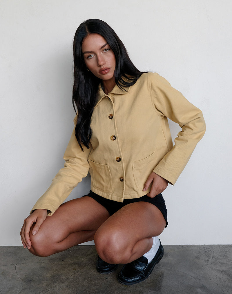 Immagine di Calva Boxy Jacket in Tan