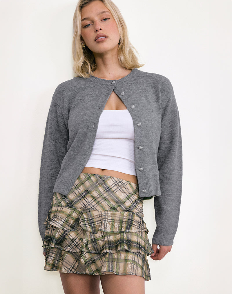 Immagine di Camigo Mini Gonna in pizzo stampato Retro Plaid