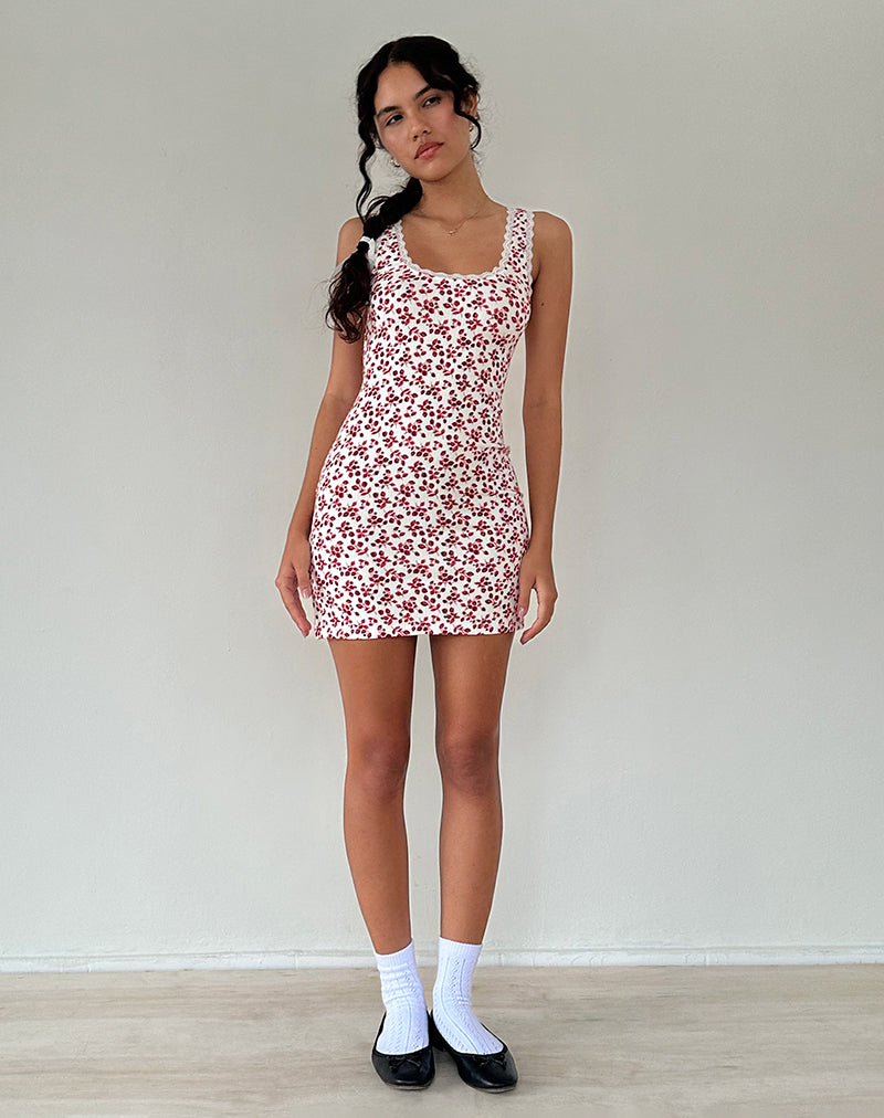 Immagine di Camina Dress in Summer Strawberry Off White