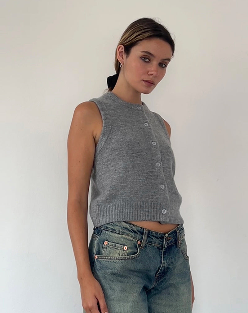 Immagine di Cancri Button Through Vest in grigio