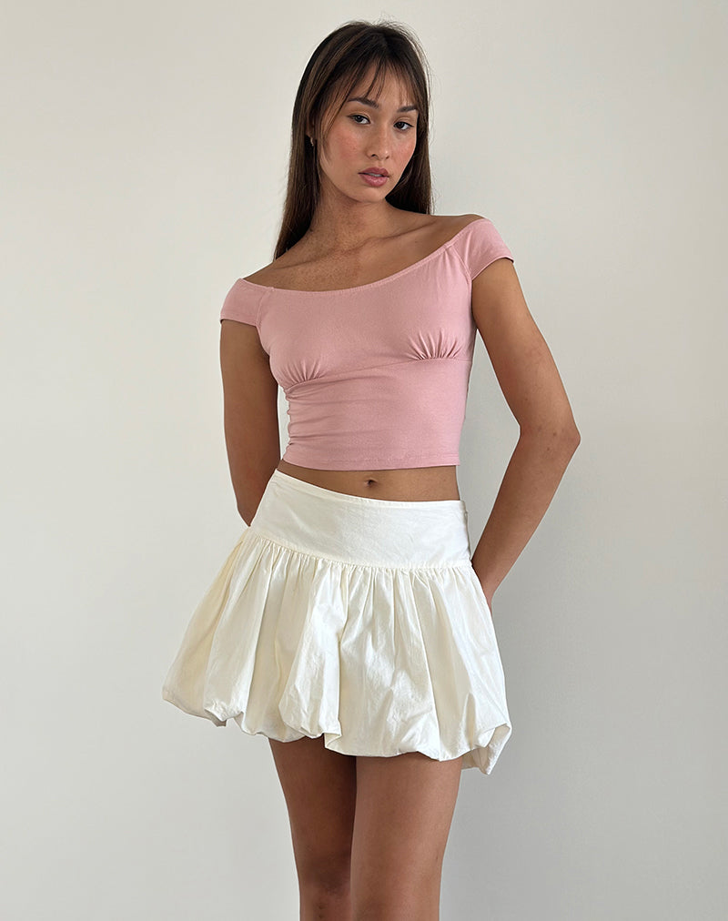 Top corsetto Cania in Pink Lady