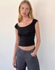 Immagine di Cania Top corsetto in lycra nero