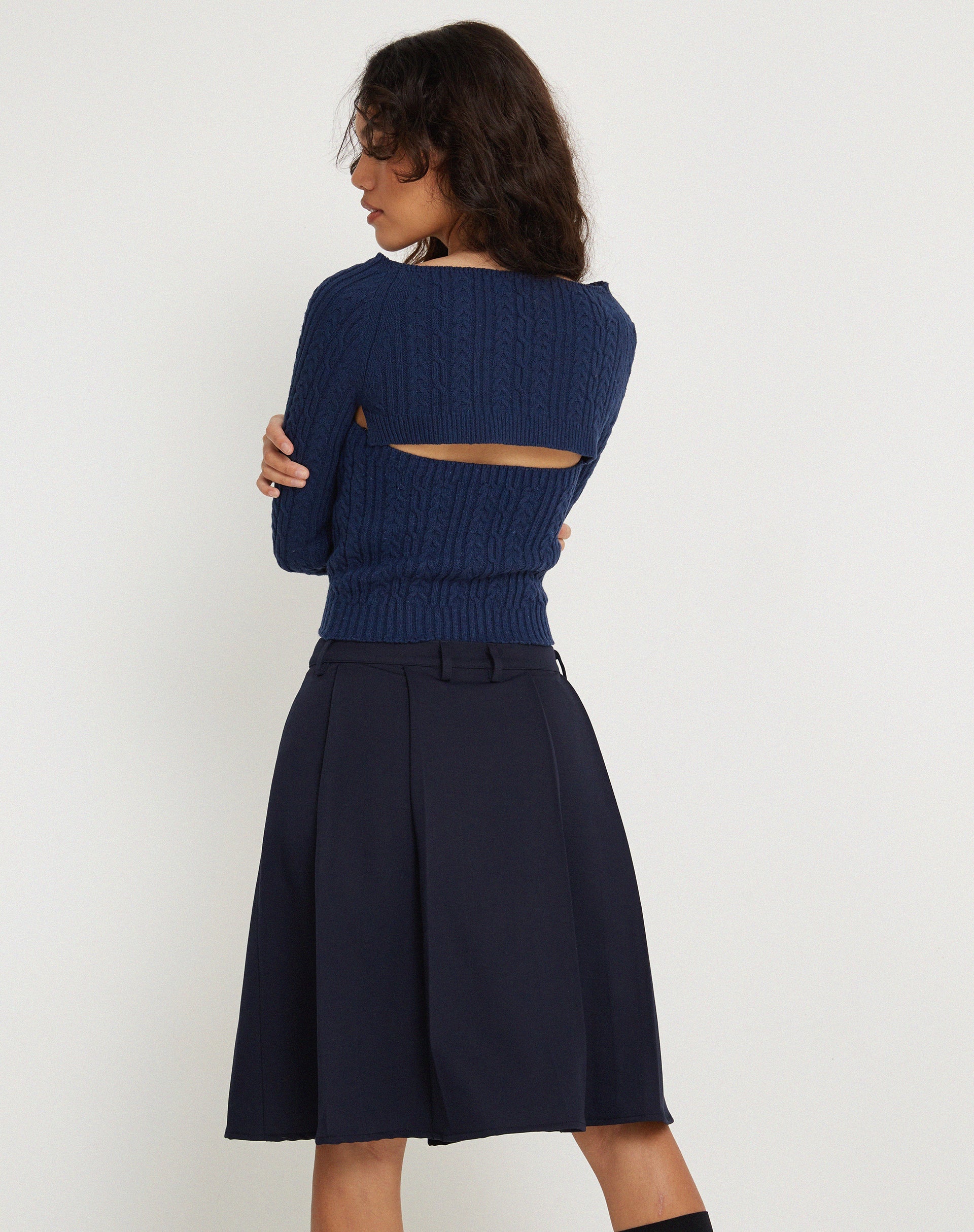 immagine di Canita Arinah Top a maniche lunghe in blu navy