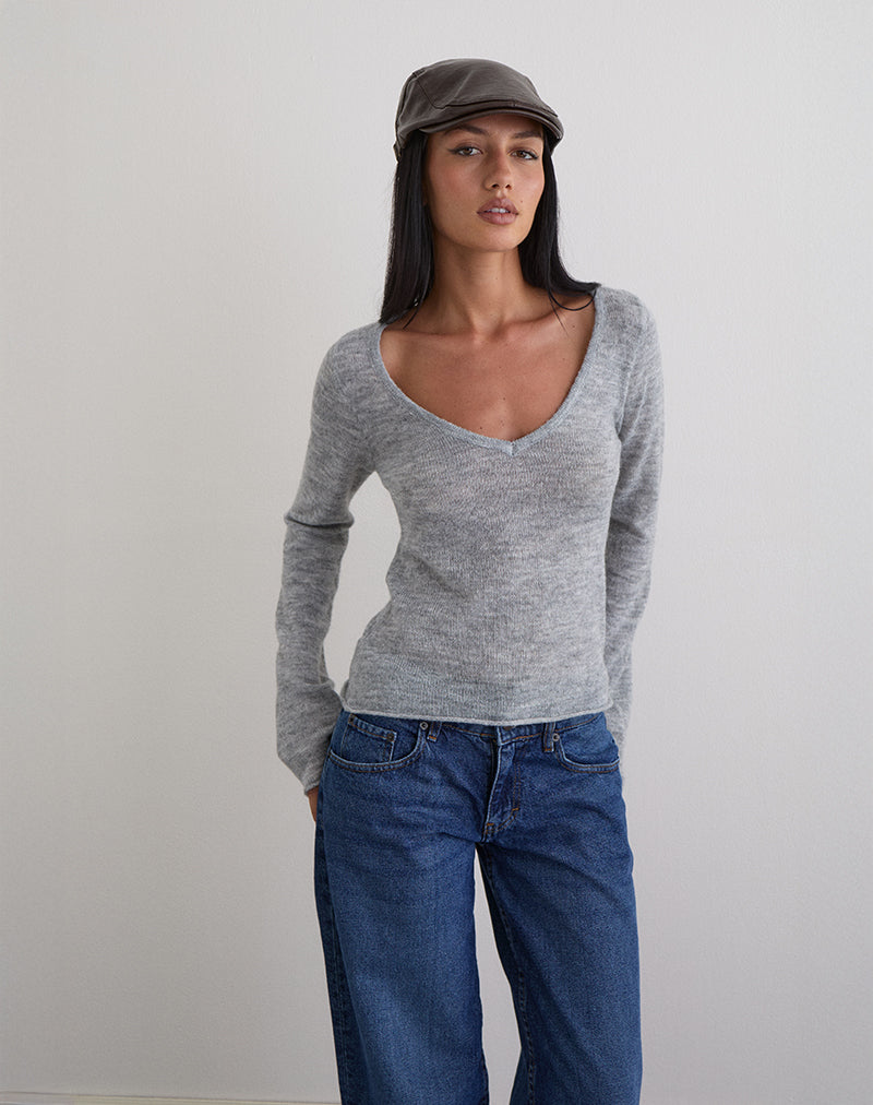 Cappello piatto in PU marrone scuro