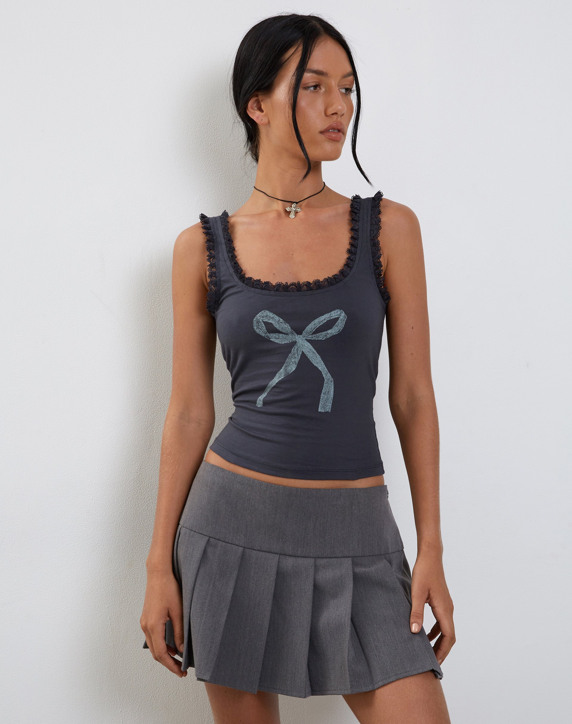 Immagine di Carillo Gilet in pizzo con stampa a fiocco Ocean Storm
