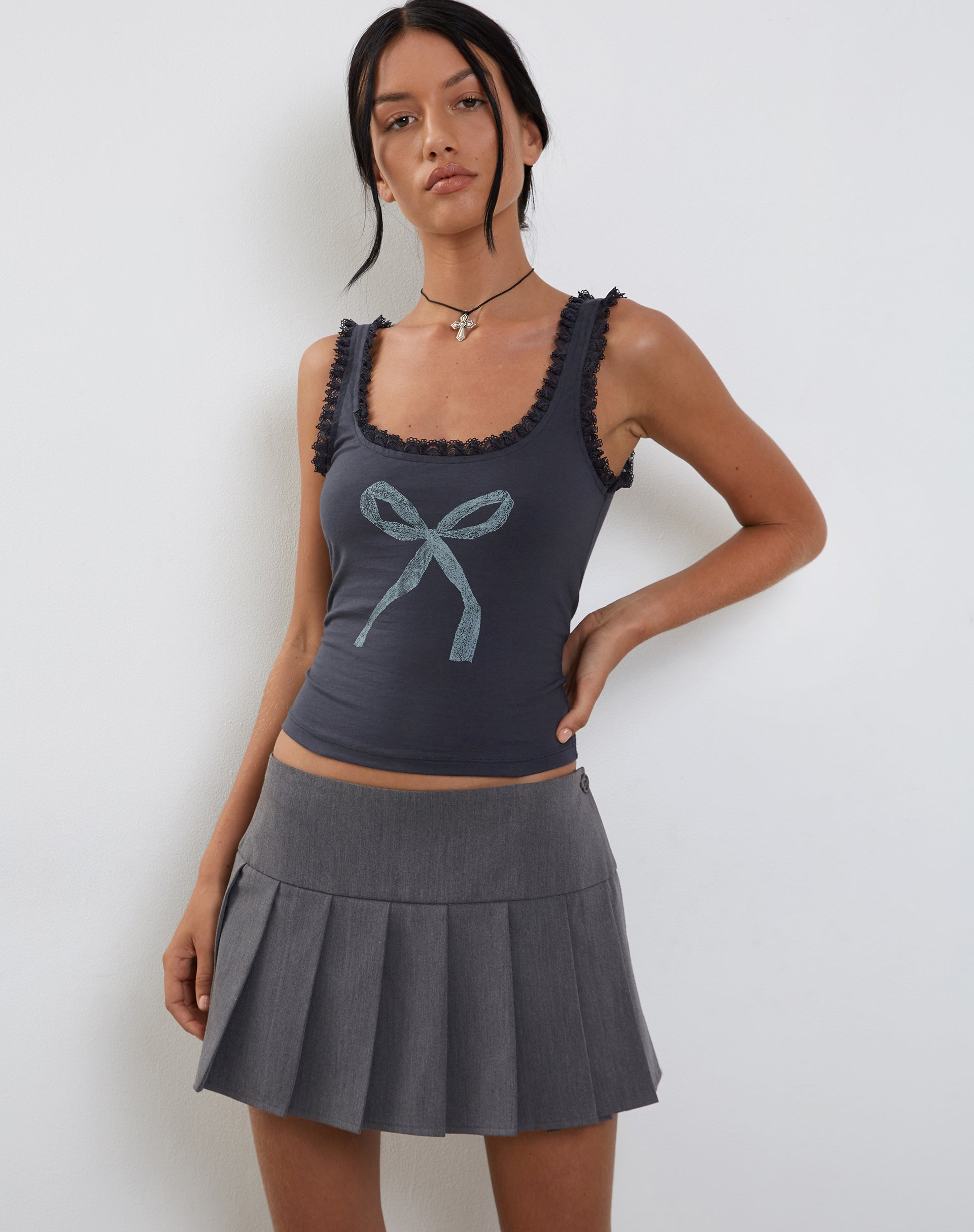 Immagine di Carillo Gilet in pizzo con stampa a fiocco Ocean Storm