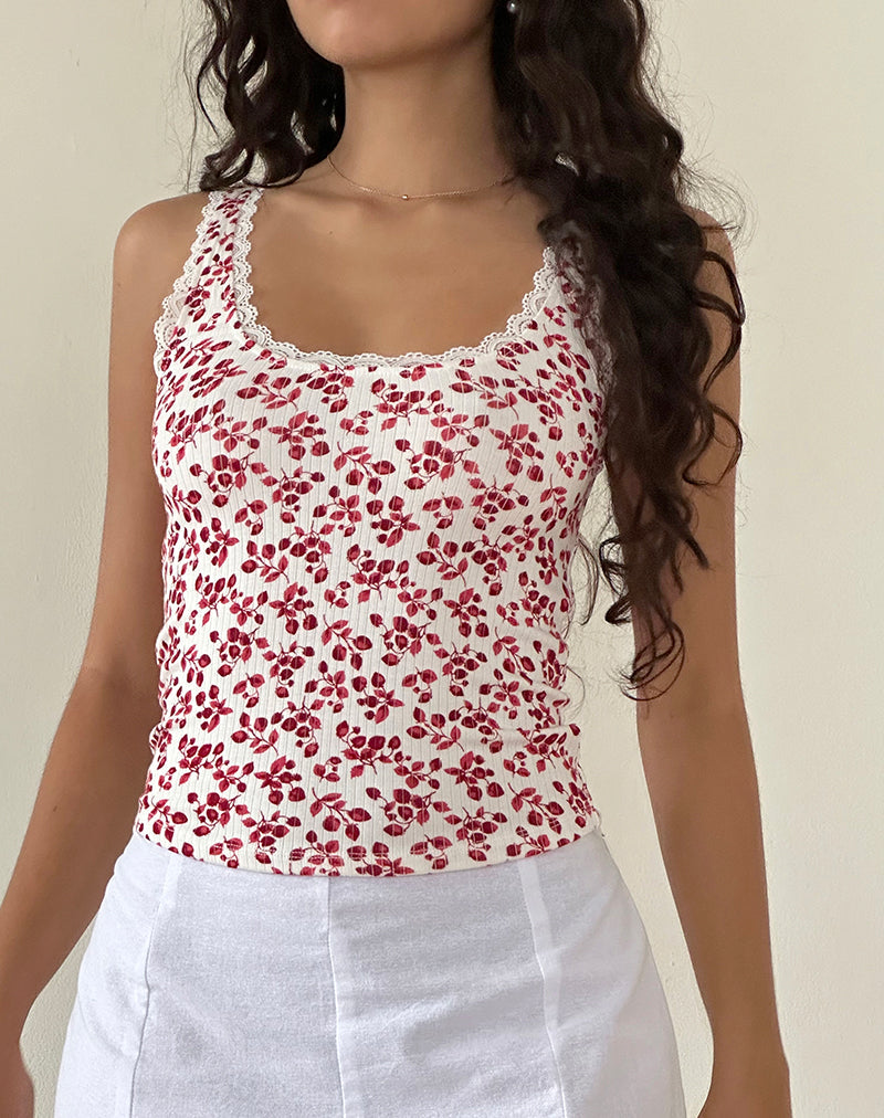 Immagine di Carillo Top in Summer Strawberry Off White