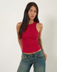 Immagine di Cariter Racer Gilet Top in Ribbed Adrenaline Red
