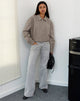 Immagine di Carlo Cropped Jacket in Check Brown