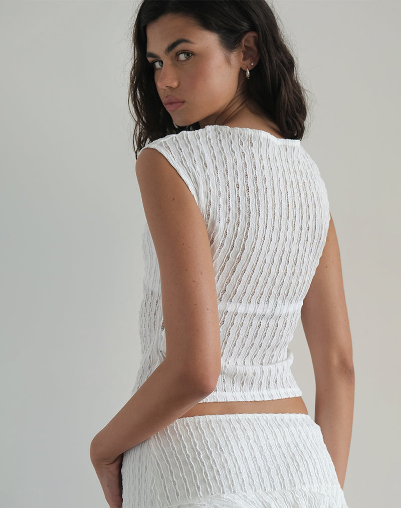 Immagine di Nova Top in bianco raggrinzito