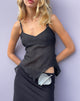 Immagine di Carmeline Longline Cami Top in Shimmer Black