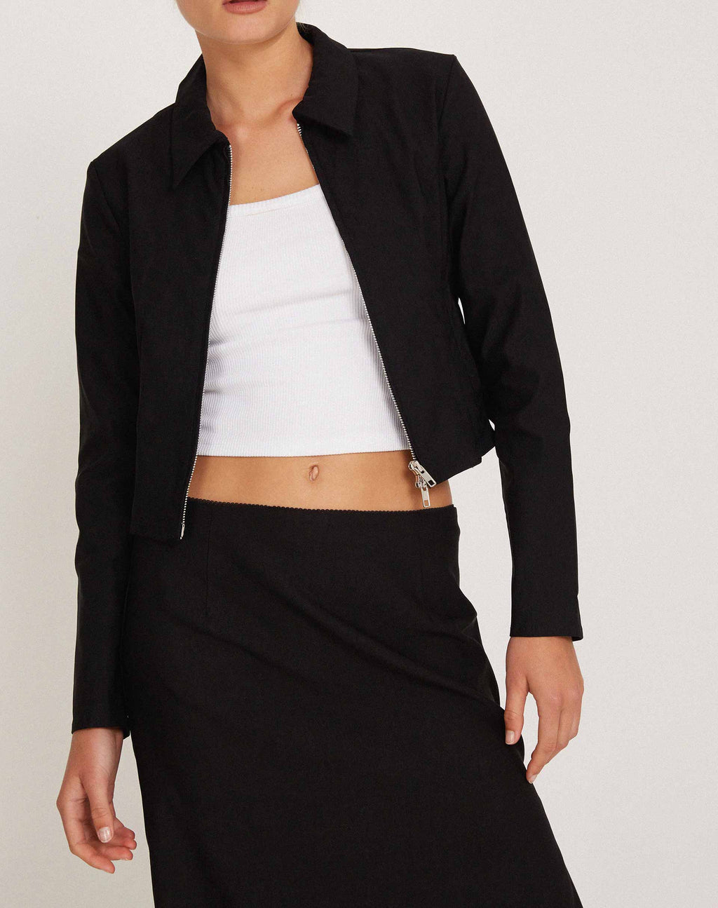 Giacca Carson Cropped in nero