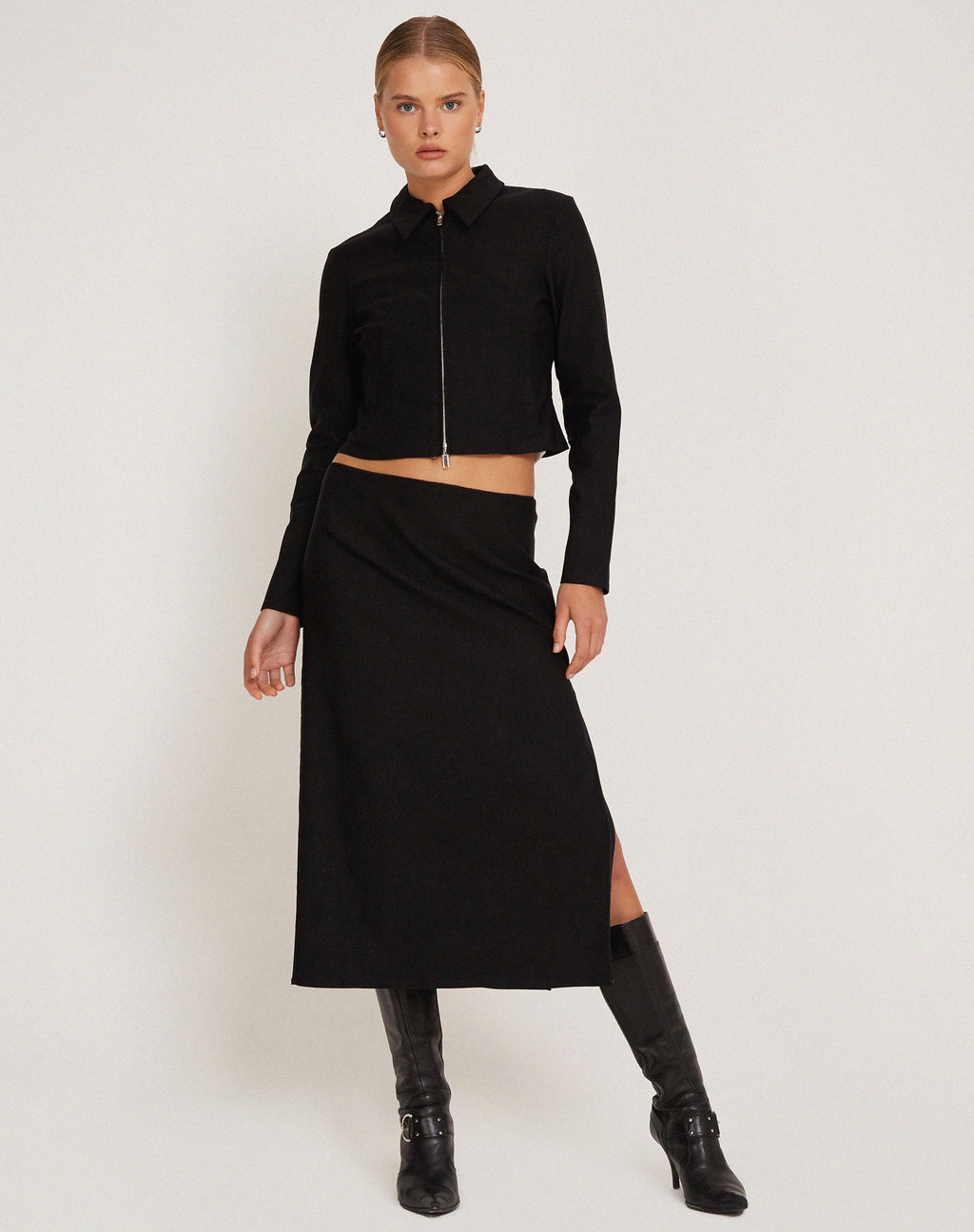 Giacca Carson Cropped in nero