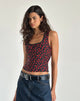Immagine di Carys Gilet Top in Strawberry Polka Nero