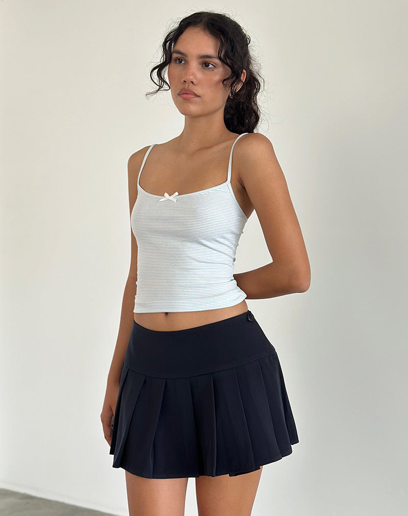 Immagine di Casini Gonna micro plissettata in stile sartoriale Navy