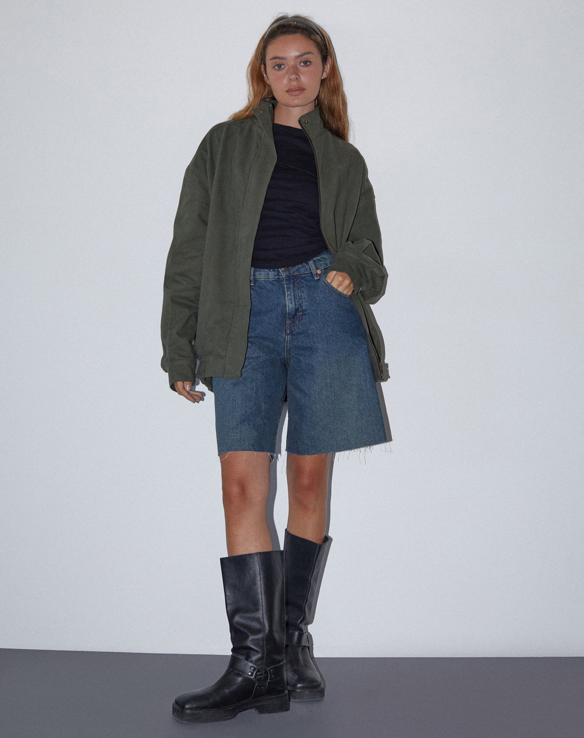 Immagine di Cavine Bomber Jacket in Burnt Olive