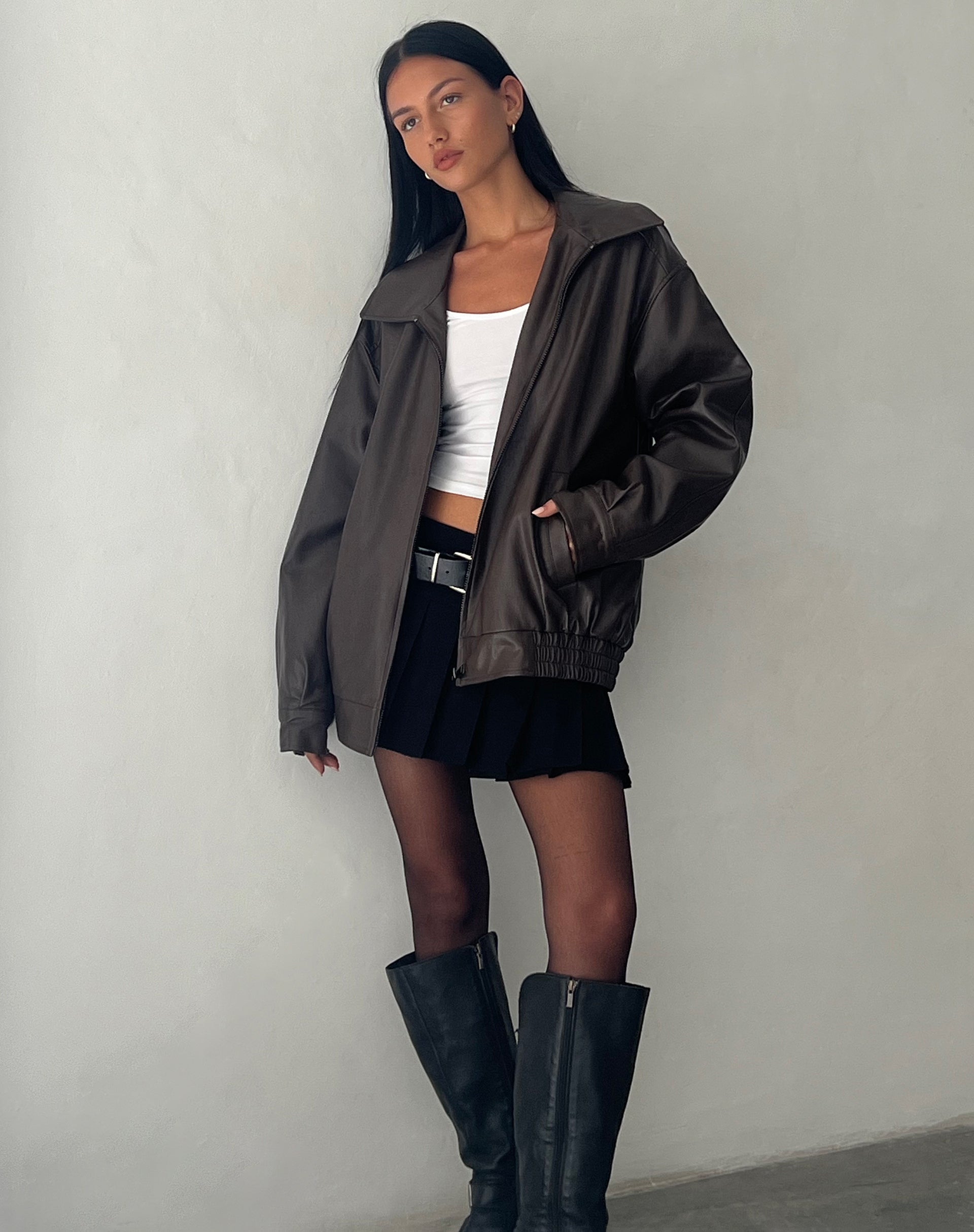 Immagine di Cavita Jacket in Pu Bitter Chocolate