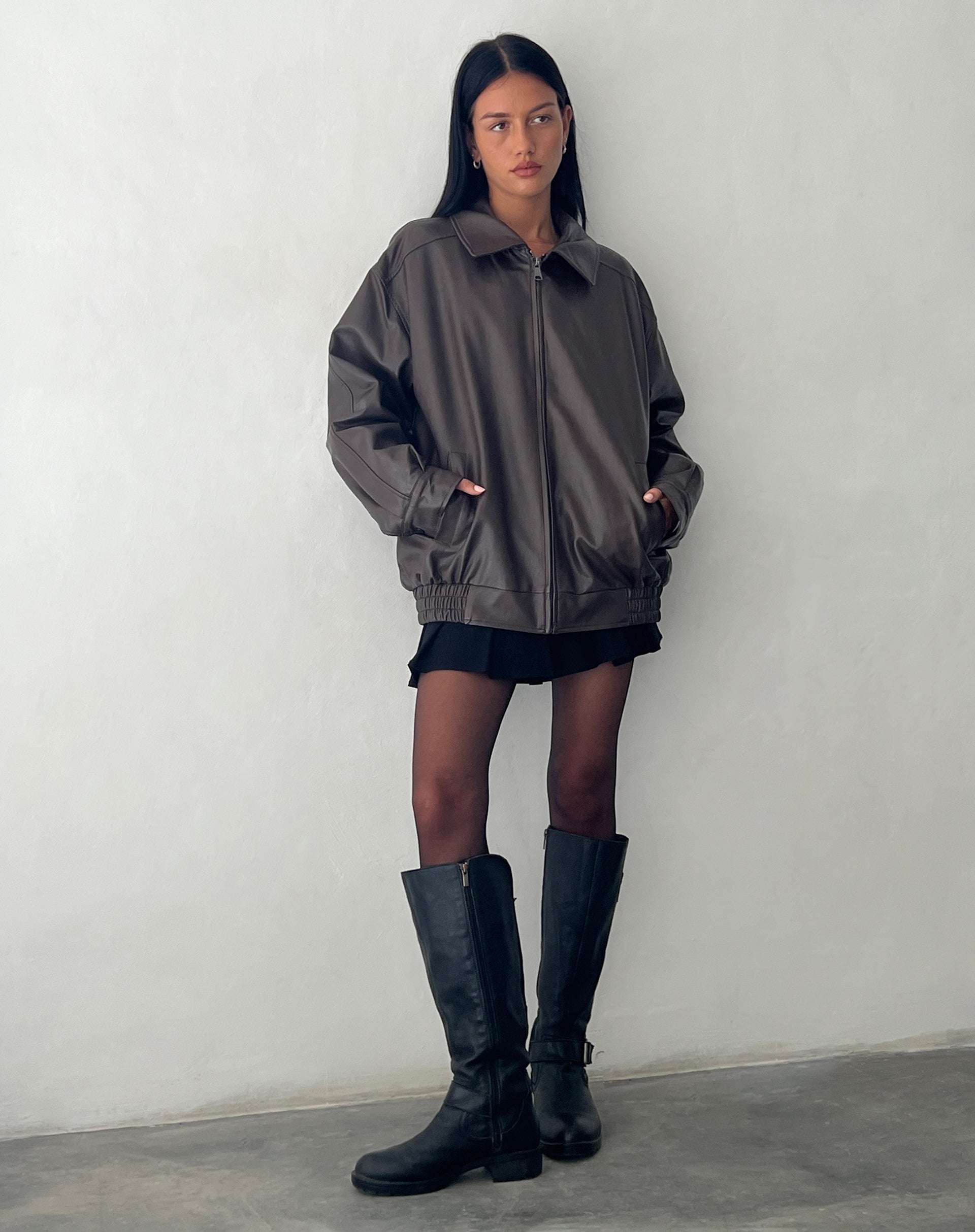 Immagine di Cavita Jacket in Pu Bitter Chocolate