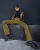 immagine dei pantaloni Jopan in twill oliva scuro