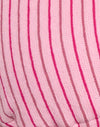 Asciugamano a righe rosa