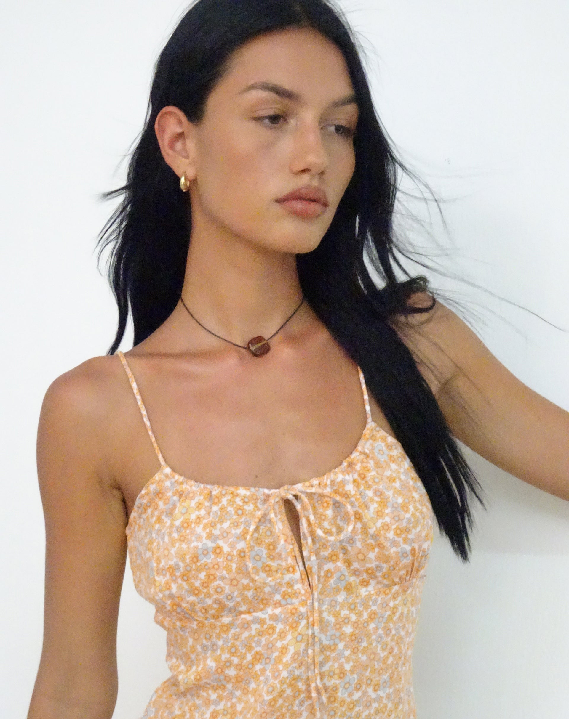 Immagine di Cessilie Midi Dress in Flower Garden Giallo