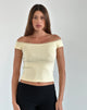 Immagine di Chacha Top in pizzo a coste Buttercream