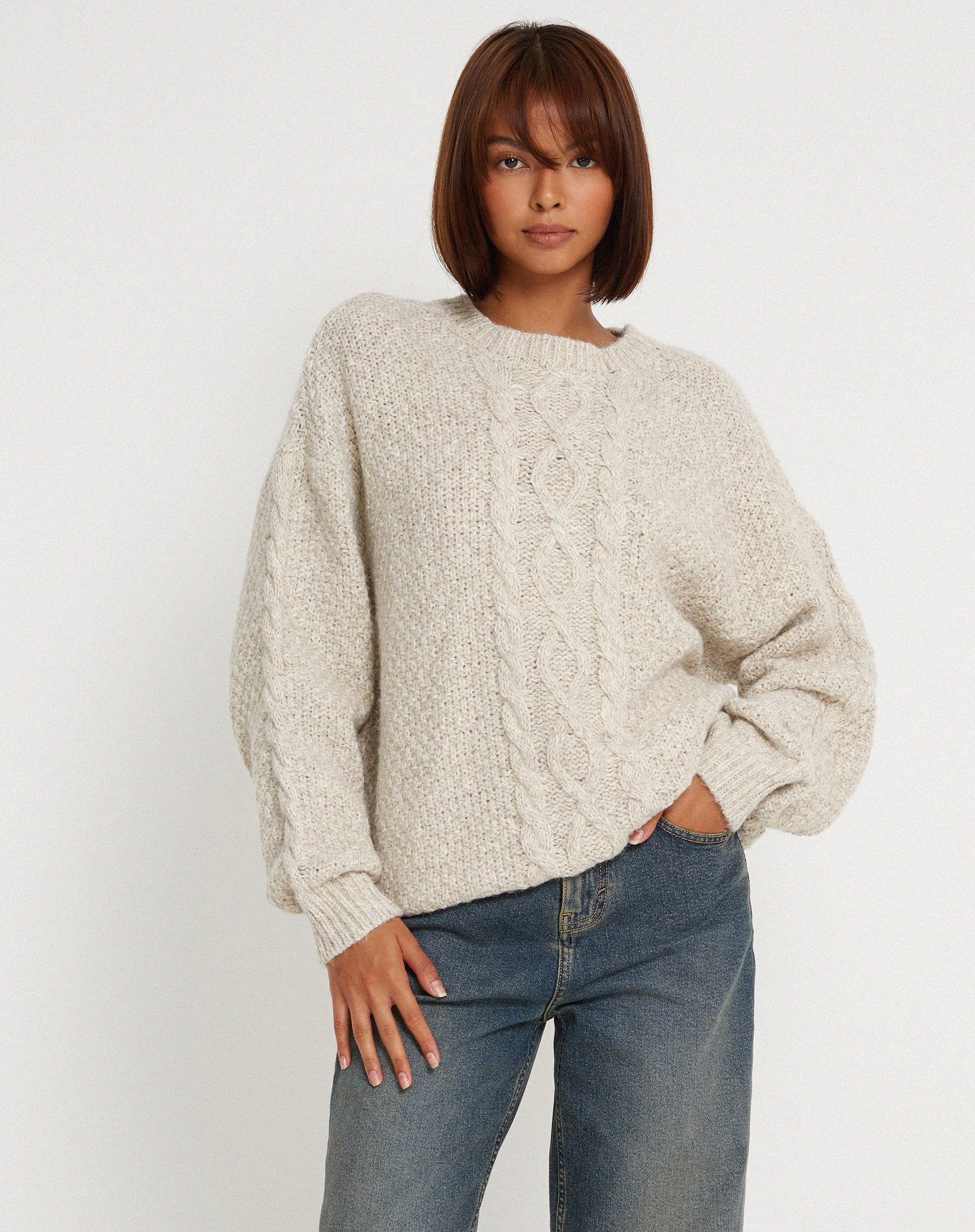 immagine del maglione Chalih in farina d'avena