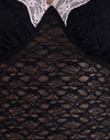 Nero con pizzo rosa