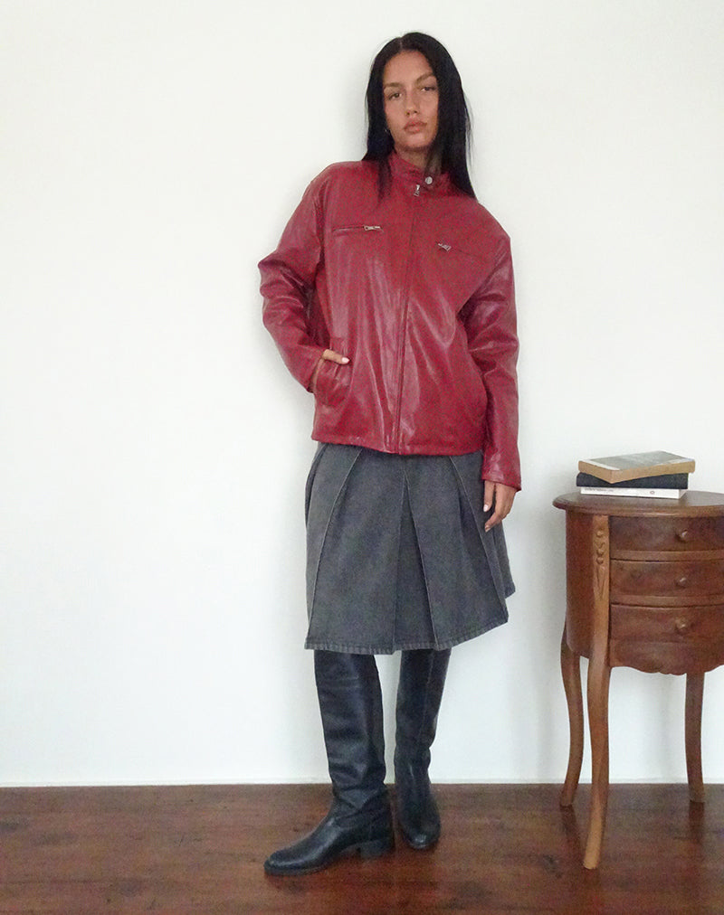 Immagine della giacca Charlize Moto in PU Rosso