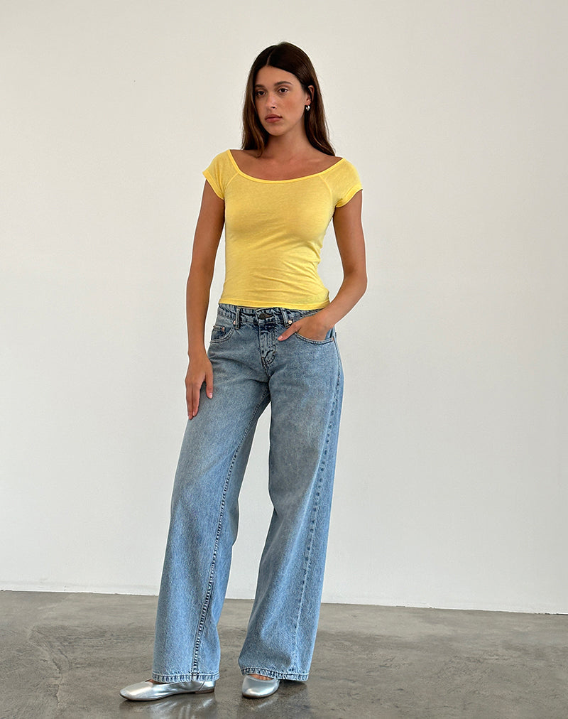 Immagine di Charya Off Shoulder Top in Lemonade