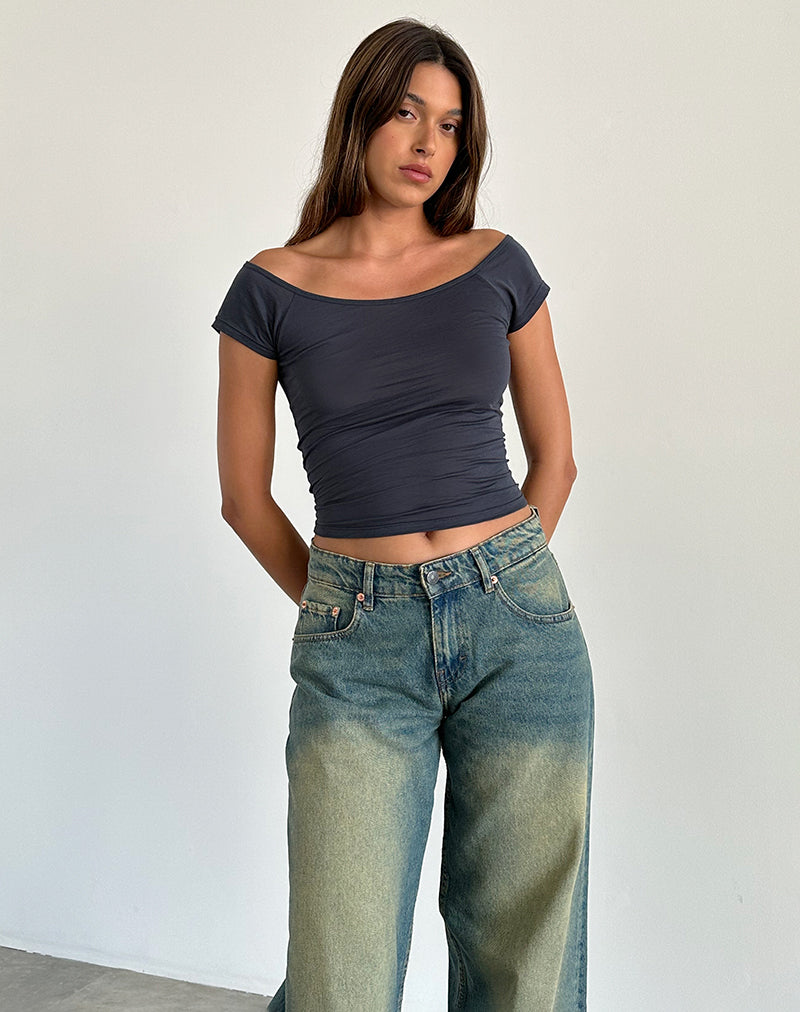 Charya - Top off the shoulder in Ocean Storm
