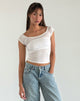 Immagine di Charya Off The Shoulder Top in Off White