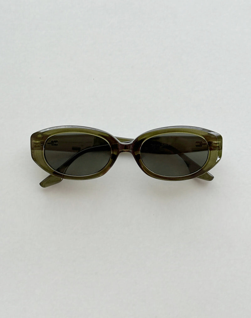 Immagine degli occhiali da sole Chelonia Oval in Dark Olive