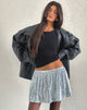 Immagine di Chima Mini Gonna in Paillettes Argento Cromo