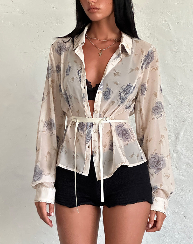 Camicia Christabel in Wild Rose Blue