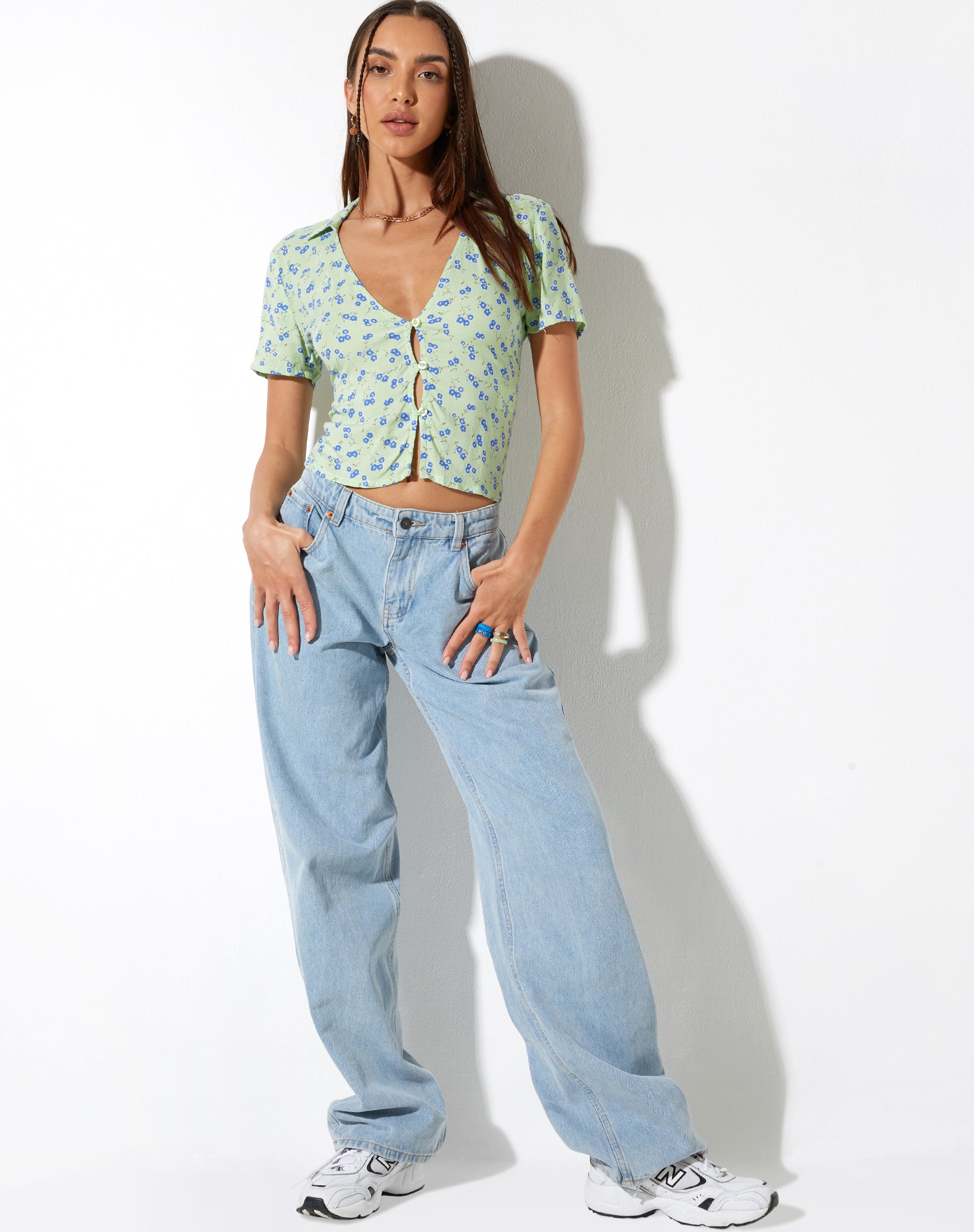 immagine di Chu Top in Lime Floral
