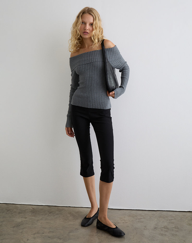 Immagine di Circe - Maglia Bardot in Grigio