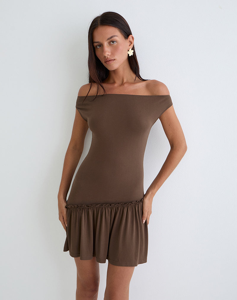 Immagine di Ciro Mini Dress in Chocolate