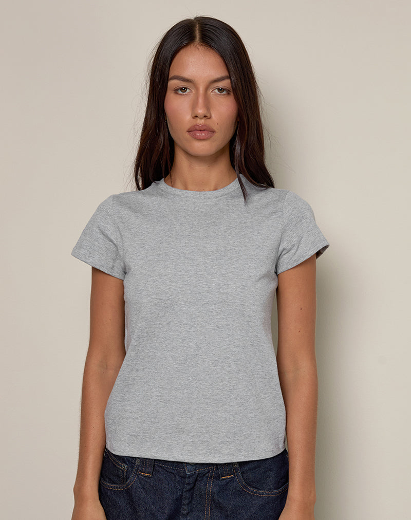 Maglietta Clio Baggy in grigio marna