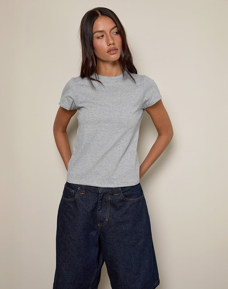 Immagine di Clio Baggy Tee in Grey Marl