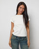 Immagine di Clio Baggy Tee in Avorio