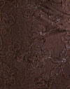 Maglia con paillettes marrone scuro