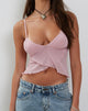 Immagine di Cojira Top a rete con farfalla in rosa baby