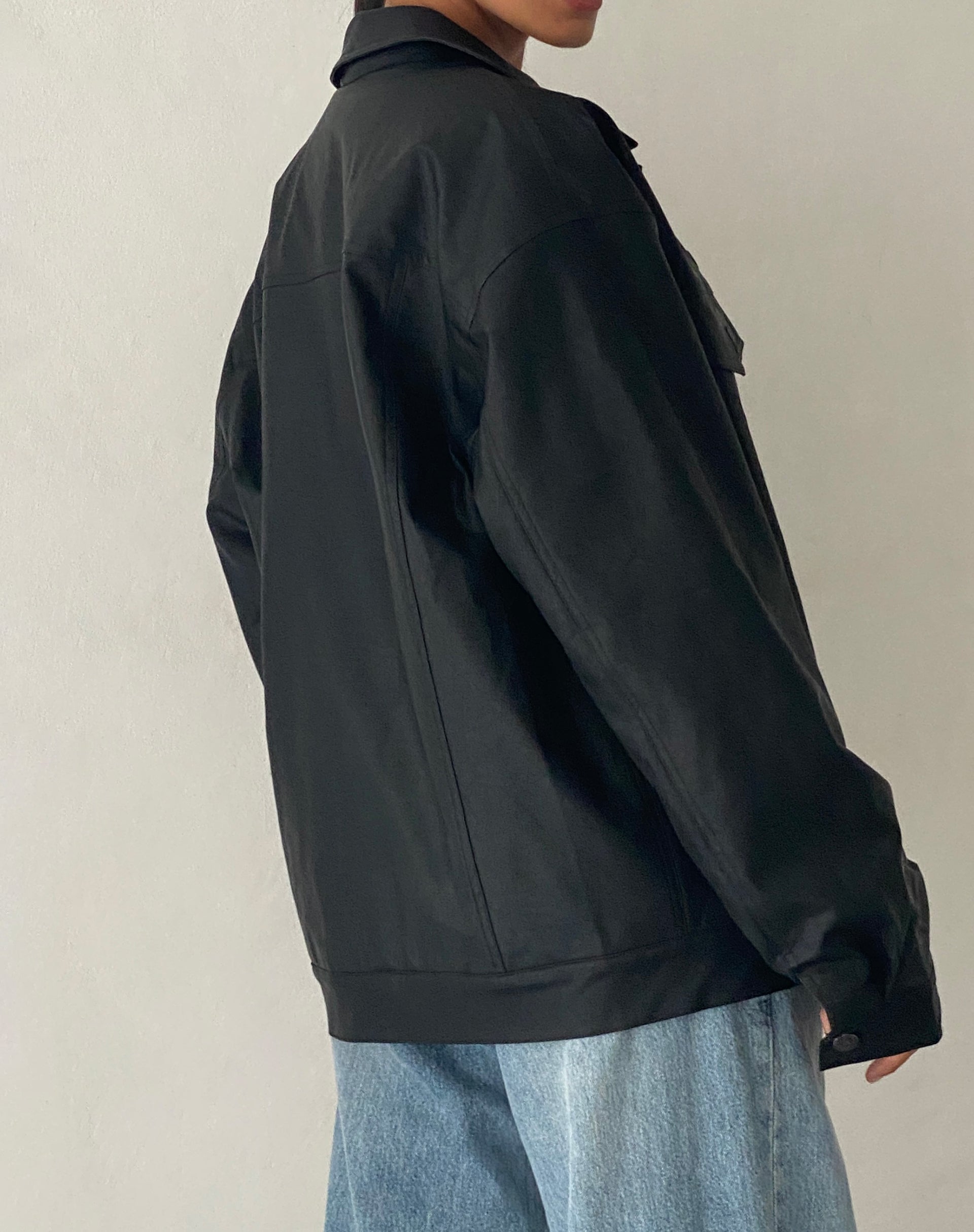 Immagine di Colleen Giacca Moto Oversize in PU Nero