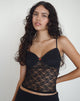 Immagine di Cornelia Top in pizzo Mari Nero