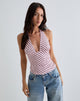 Immagine di Cosimo Top a righe diagonali rosa baby