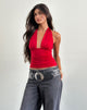 Immagine di Cosimo Top con collo alto in rosso