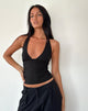 Immagine di Cosmo Top con collo alto in Jersey Nero
