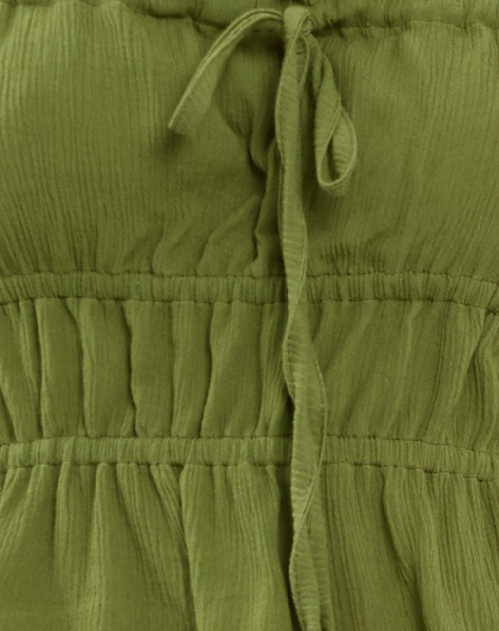 Top a fascia Cove in verde grinzoso Sweet Pea