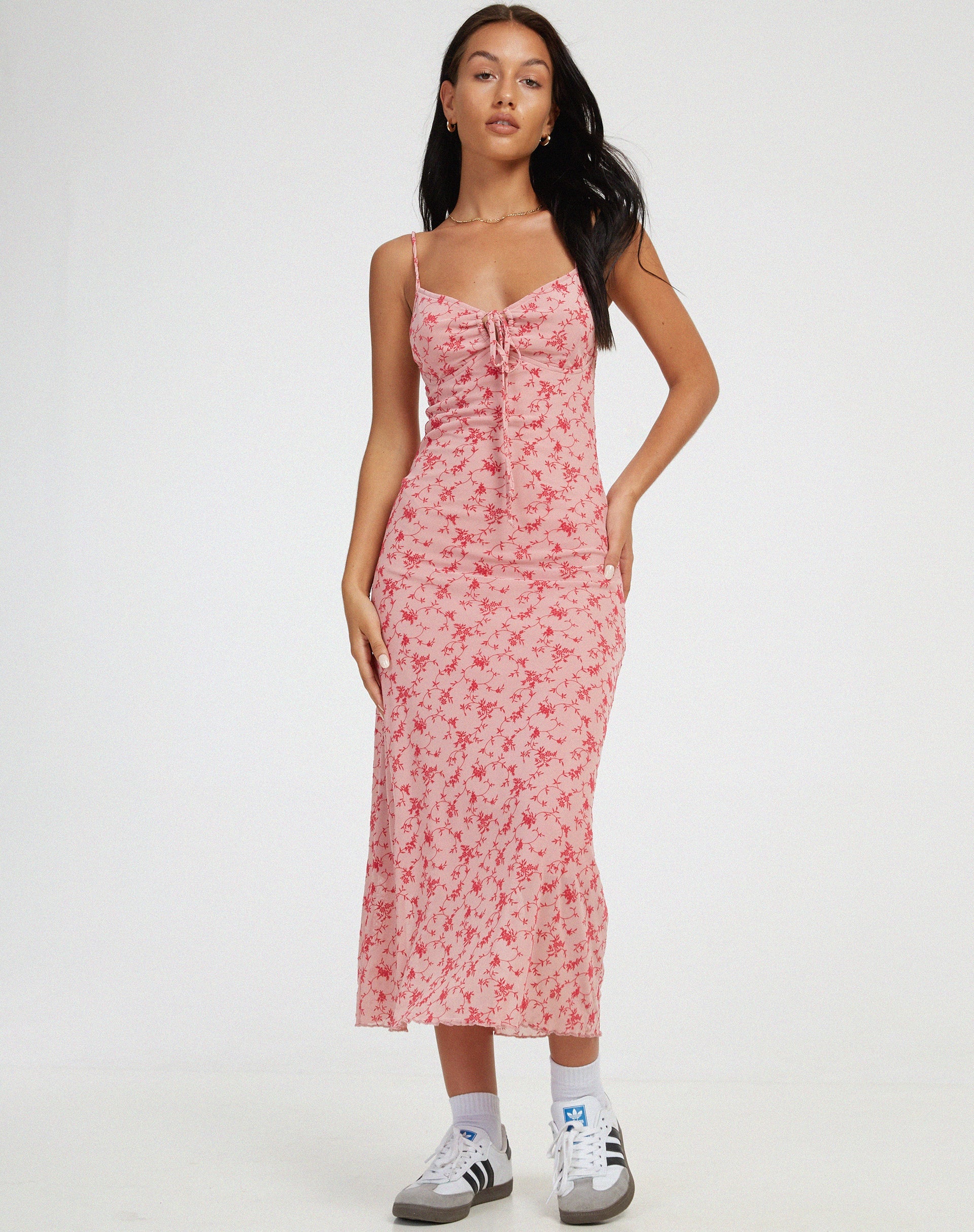 immagine di Coya Maxi Dress in Love Bloom Pink Flock
